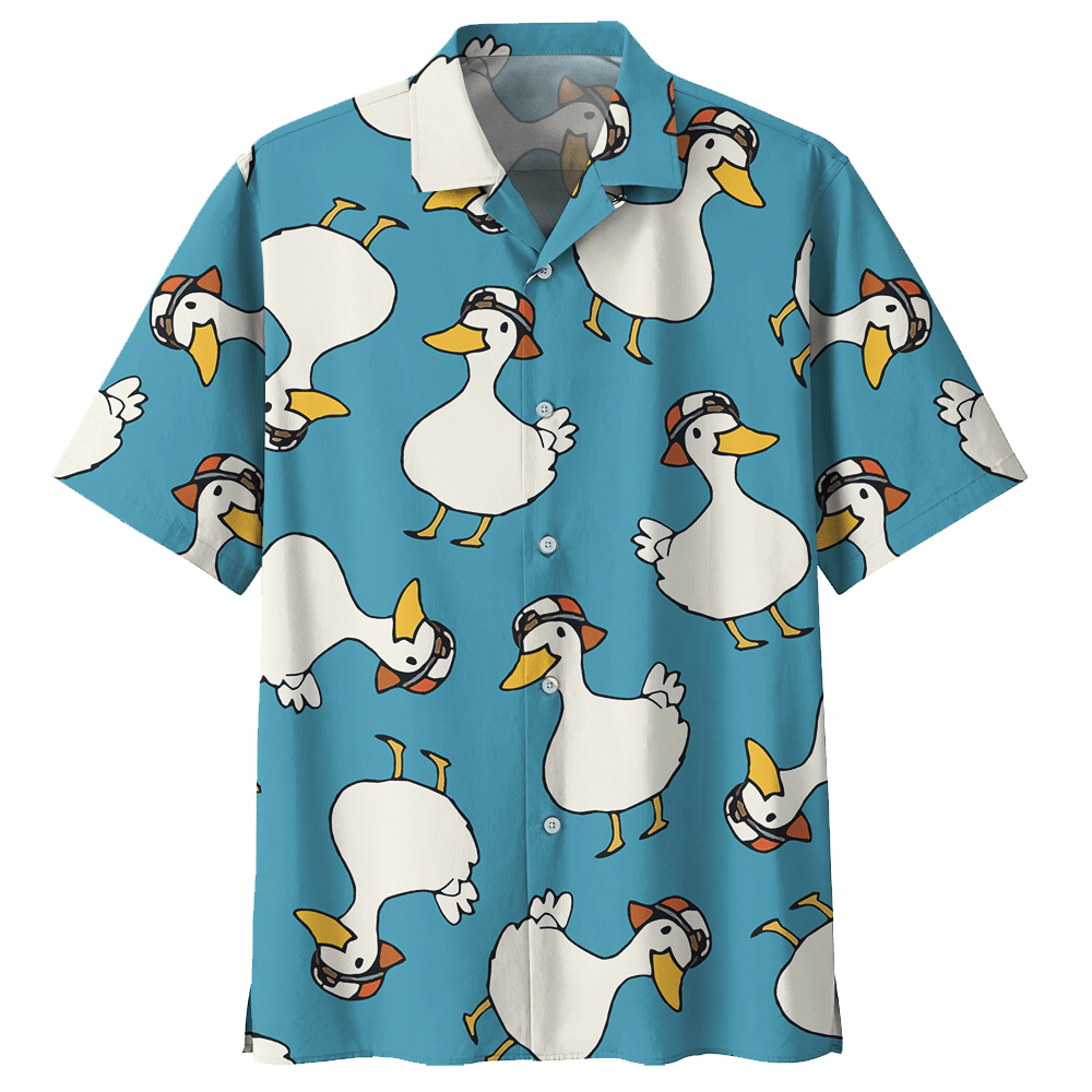 Duck  Blue Unique Design Unisex Hawaiian Shirt For Men And Women Dhc17063629