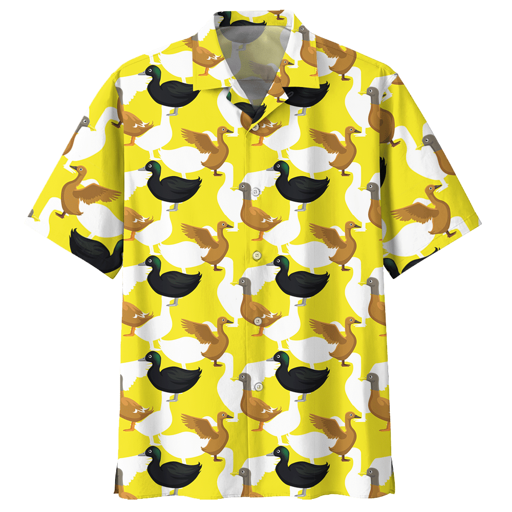 Duck Yellow High Quality Unisex Hawaiian Shirt For Men And Women Dhc17062498
