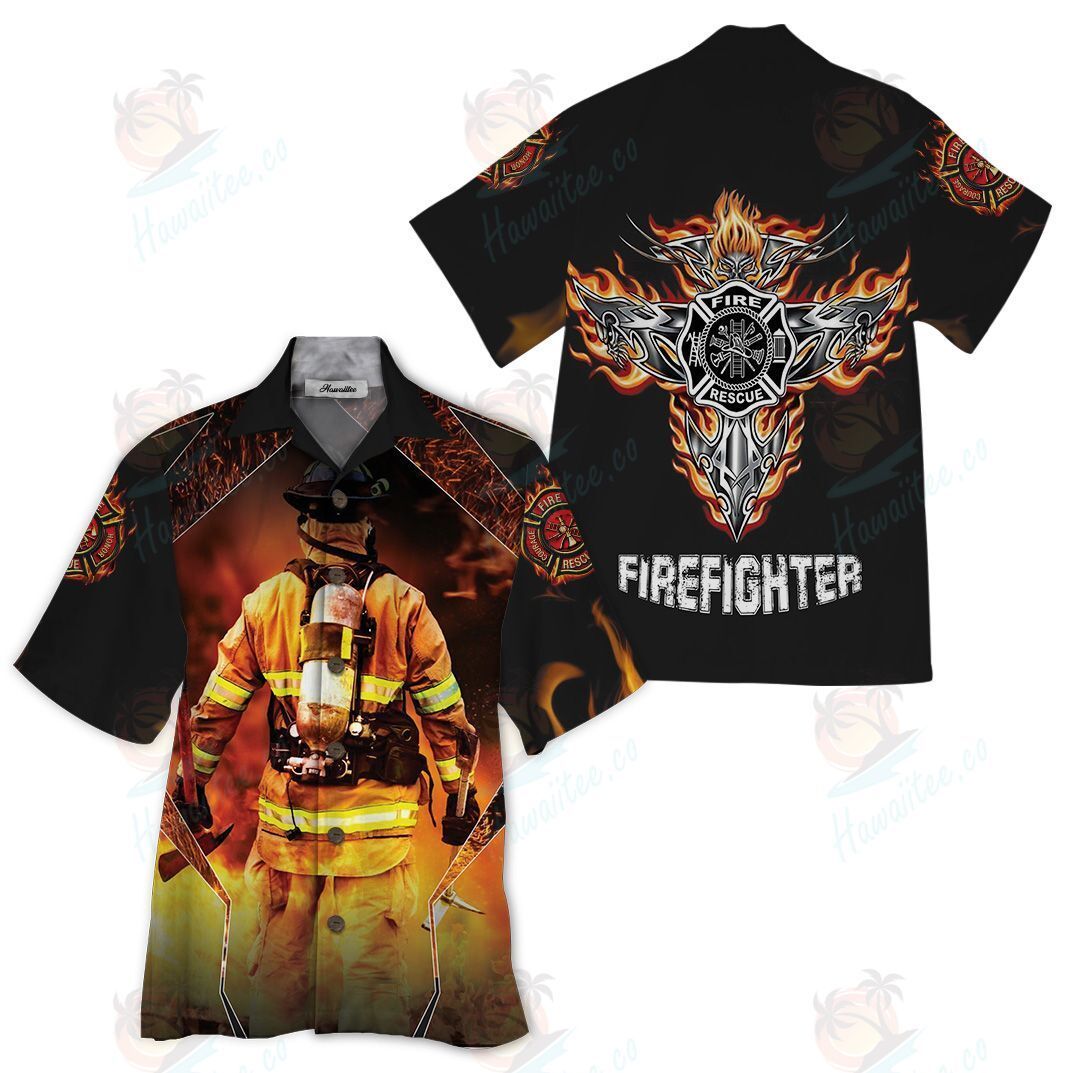 Firefighter Colorful Amazing Design Unisex Hawaiian Shirt For Men And Women Dhc17062272