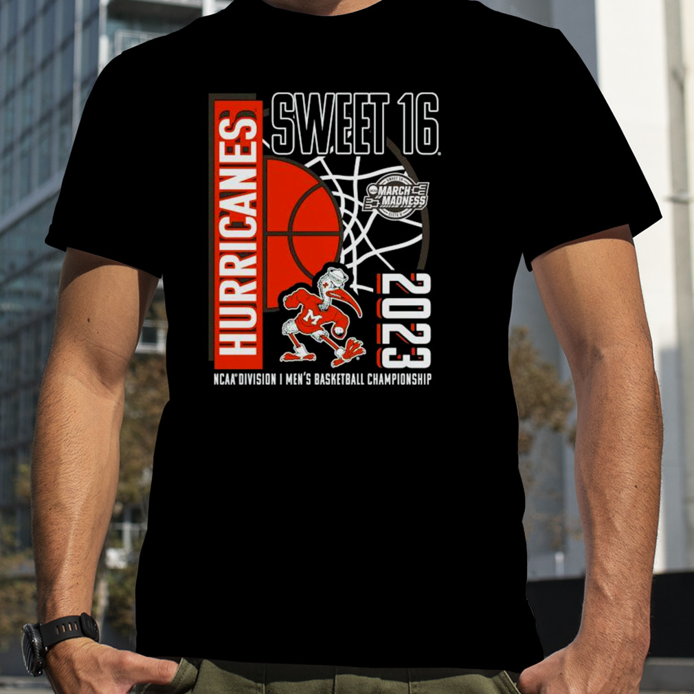 2023 Sweet 16 Miami Hurricanes NCAA Men’s Basketball Tournament March Madness Shirt