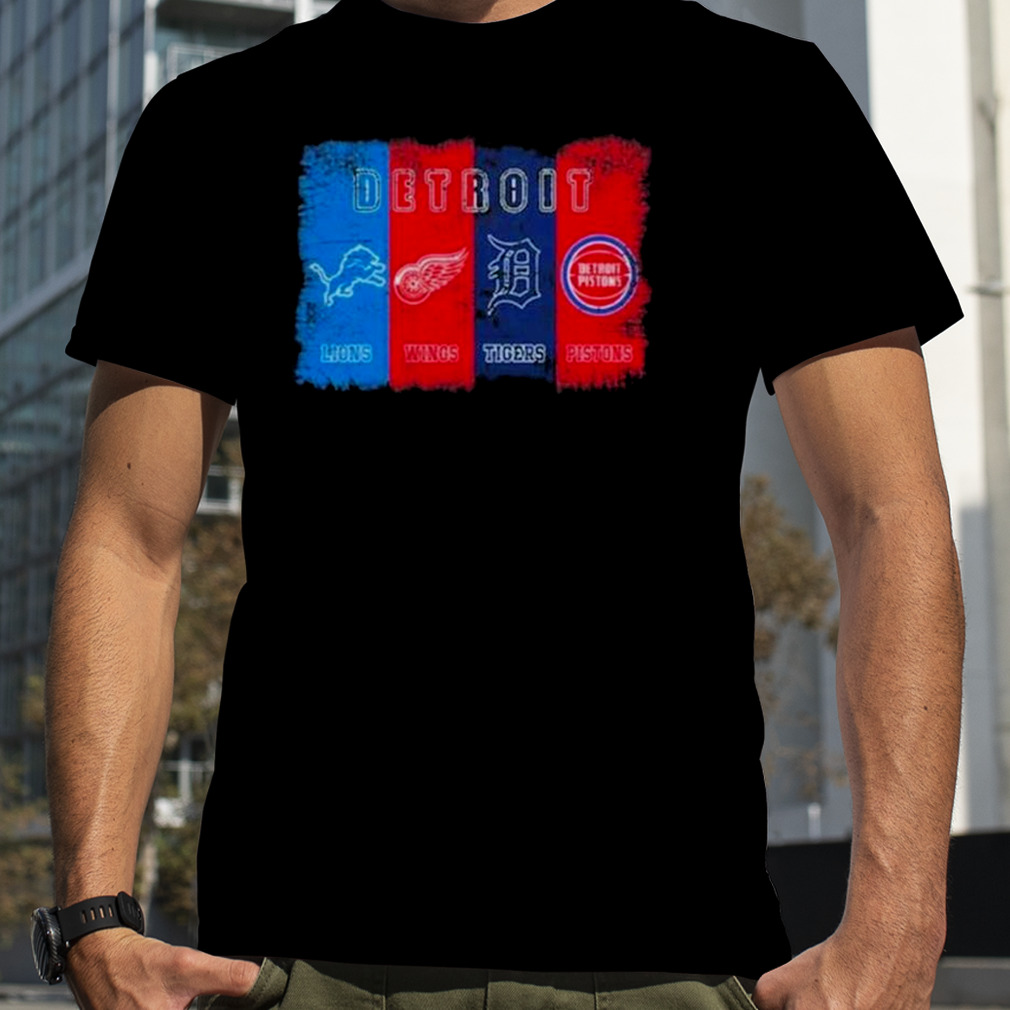 Detroit Sports Lions Wings Tigers Pistons 2023 Shirt