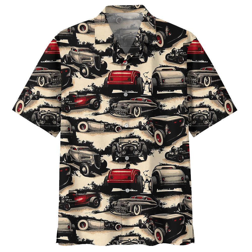 Hot Rod  Tan Awesome Design Unisex Hawaiian Shirt For Men And Women Dhc17063019