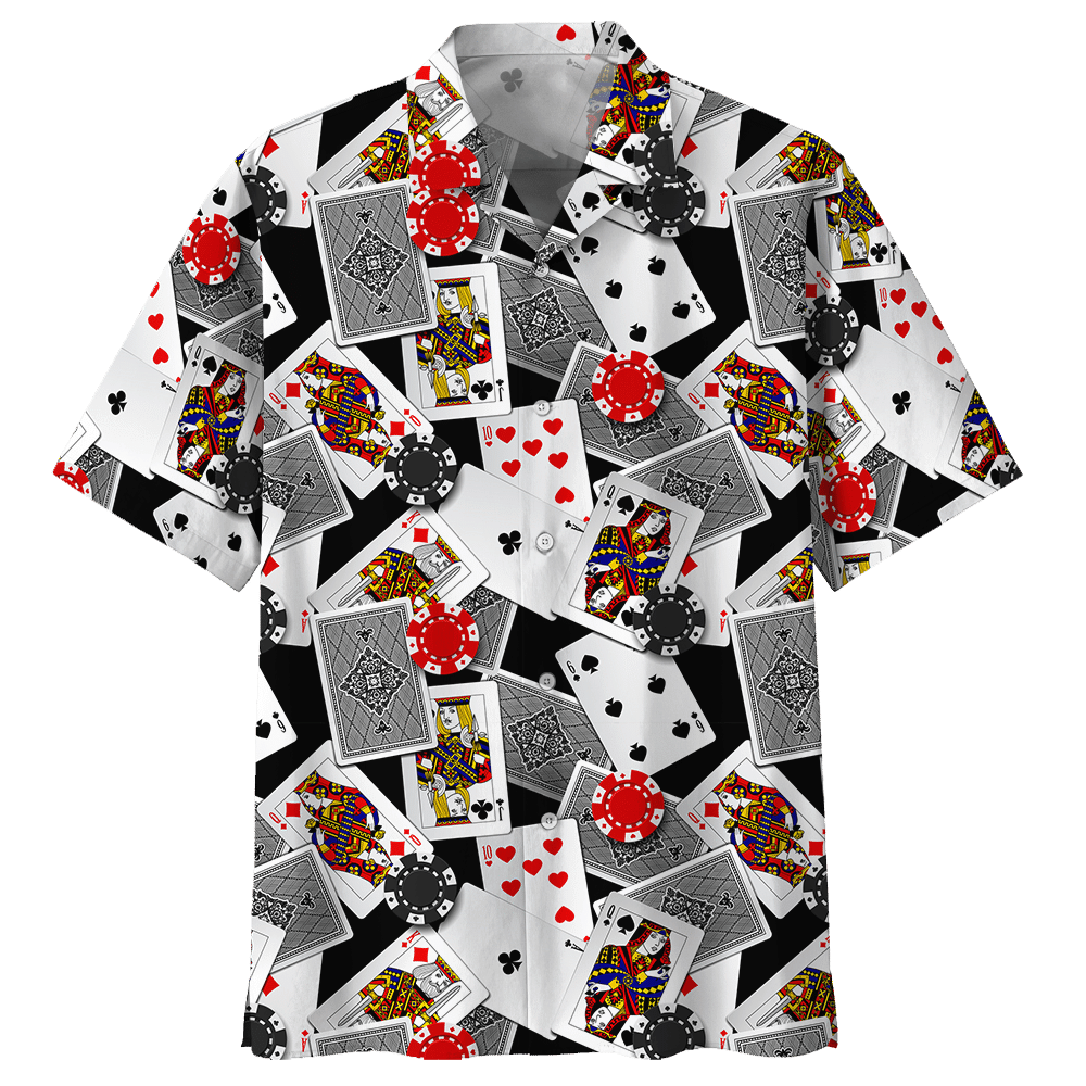 Poker White Nice Design Unisex Hawaiian Shirt For Men And Women Dhc17062837