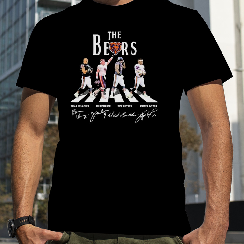 Chicago Bears The Bears Abay Road Brian Urlacher Jim Mcmahon Dick Butkus Walter Payton Signature 2023 Shirt
