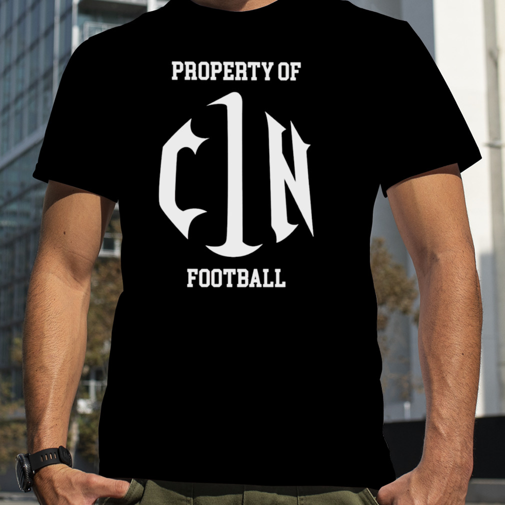 Property of cin football shirt