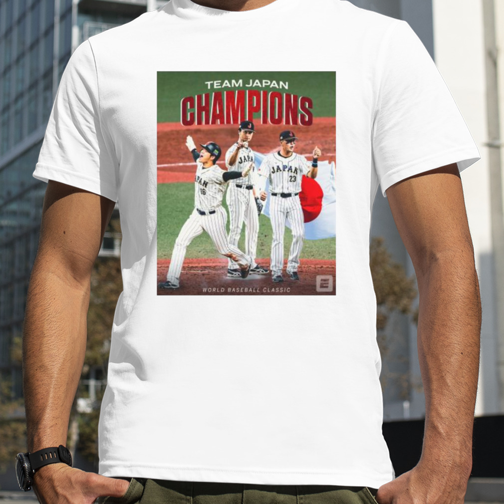 Team Japan Champions World Baseball Classic 2023 Poster Shirt