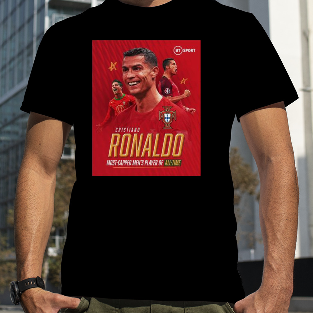 Cristiano Ronaldo 197 caps most-capped men’s player of all-time 197 shirt