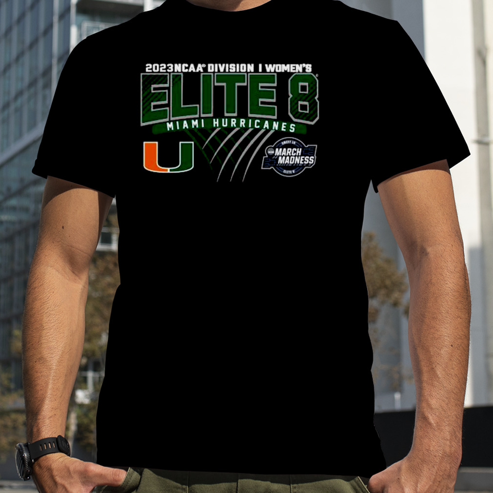 Miami Hurricanes 2023 NCAA Division I Women’s Basketball Elite Eight Shirt
