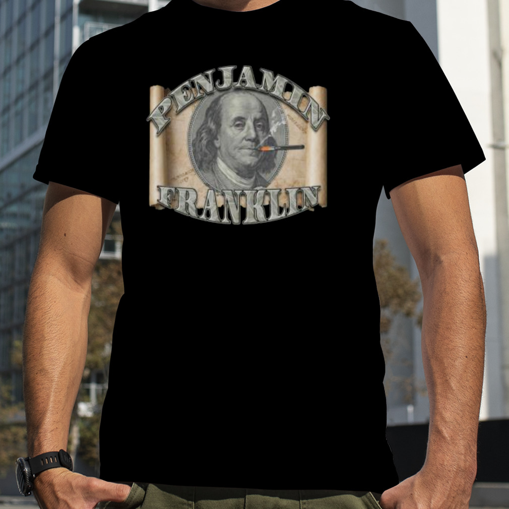 Penjamin Franklin Smoking T Shirt