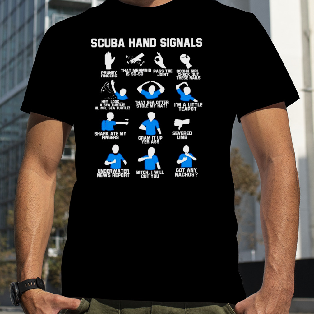 Scuba hand signals T-shirt