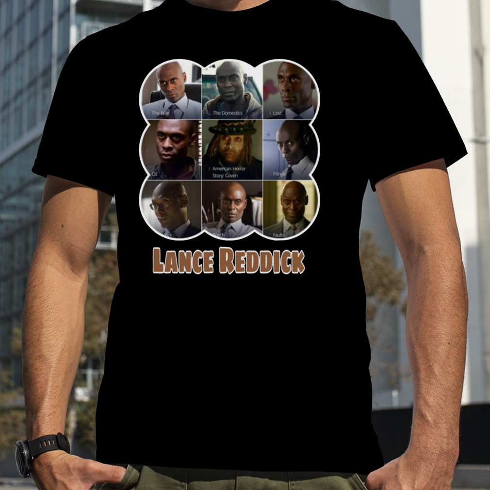 Rip Lance Reddick Collage Design shirt