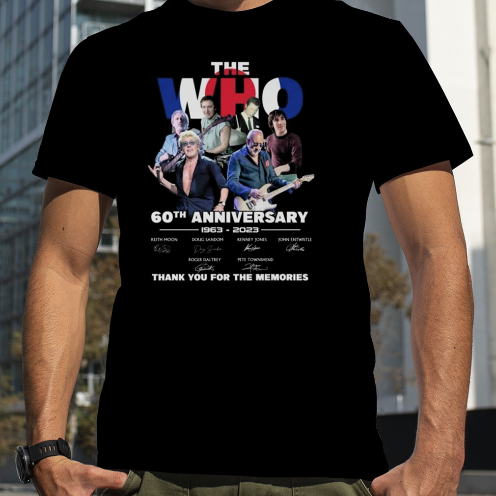 The Who 60th Anniversary 1963 – 2023 Thank You For The Memories Signatures Shirt