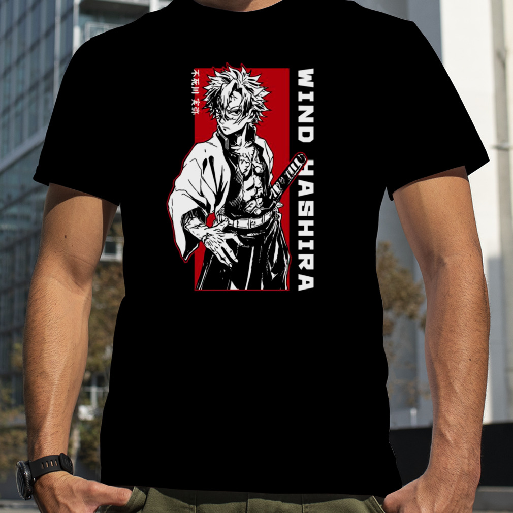 Sanemi Breath Of Wind White Side shirt