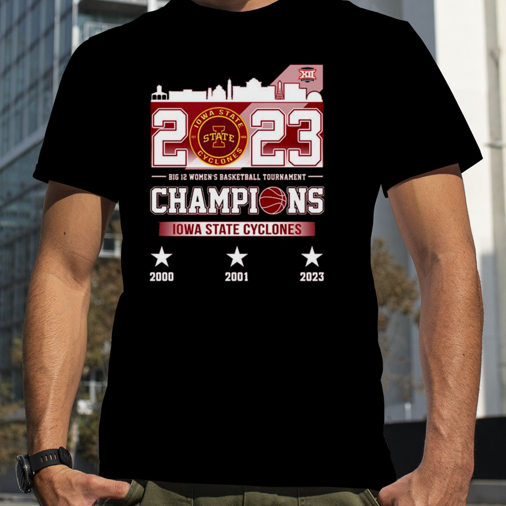 2023 Big 12 women’s basketball tournament champions Iowa State Cyclones shirt