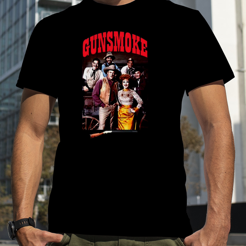 Cast Of Gunsmoke Mat Dillon And Kitty Doc And Festus shirt