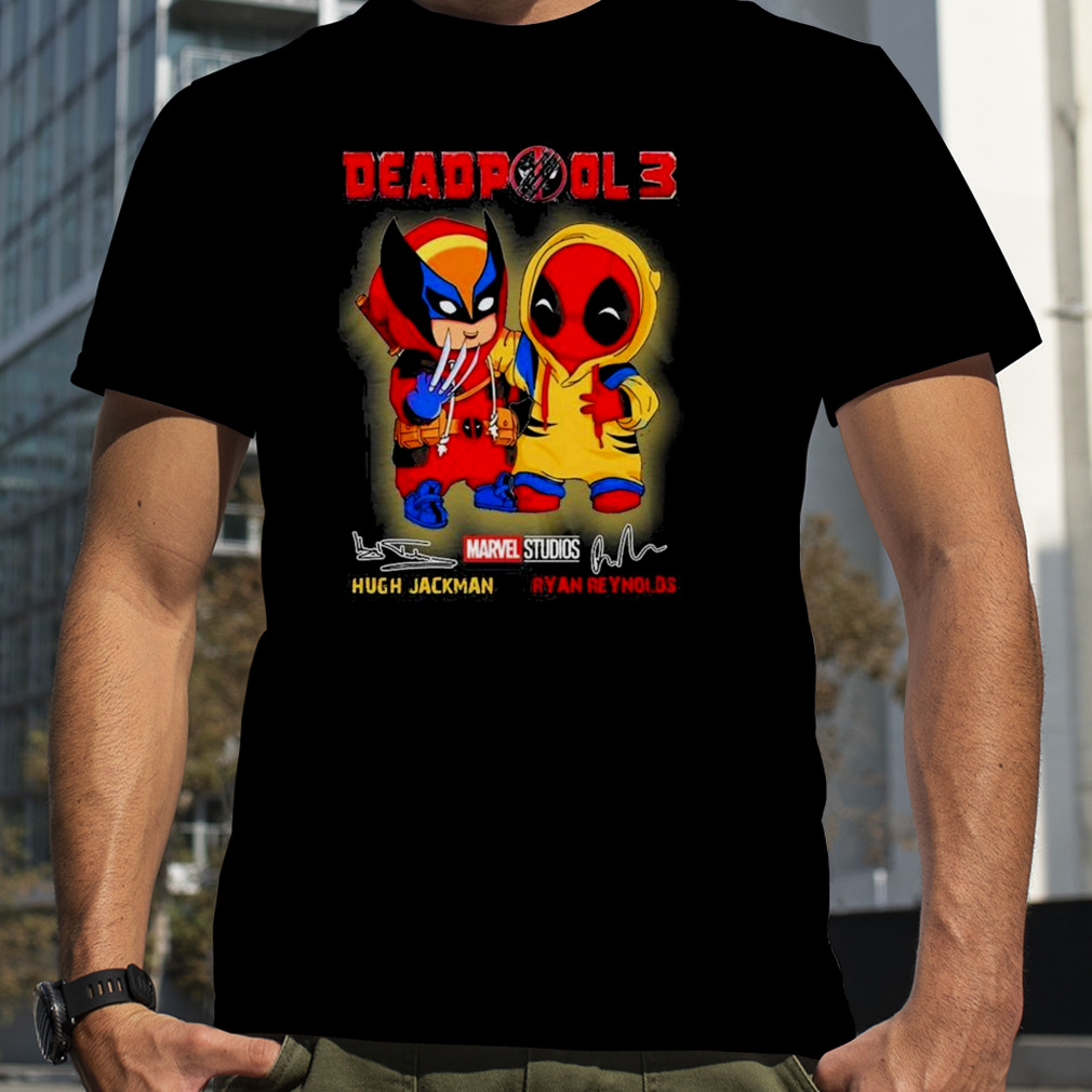 Deadpool 3 Character Hugh Jackman Ryan Reynolds Signature Shirt