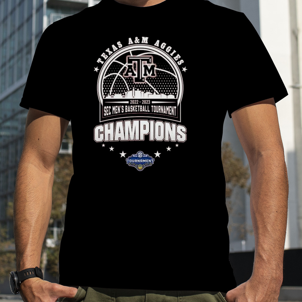 Texas A&M Aggies 2022-2023 Sec Men’s Basketball Tournament Champions shirt