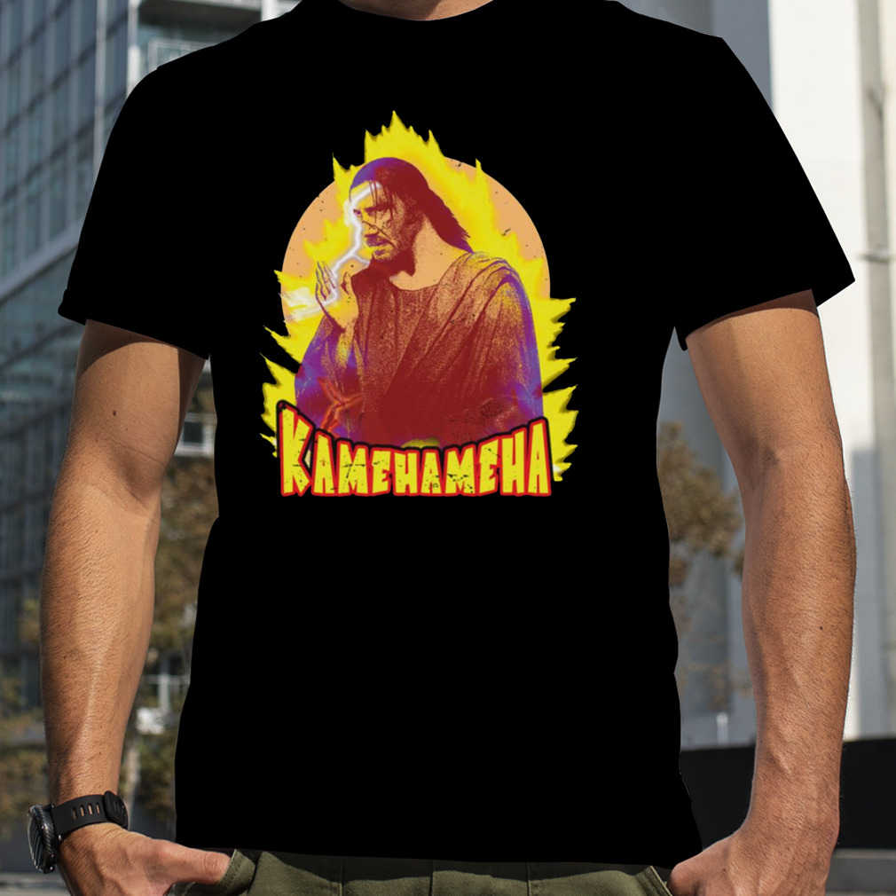 Renaissance Parody Kamehameha Keanu John Wick shirt