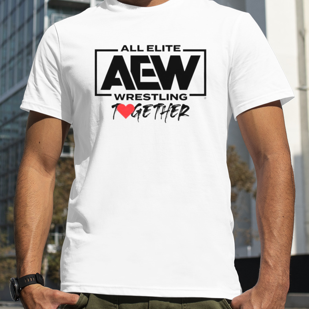 all elite aew wrestling together 2023 T-shirt