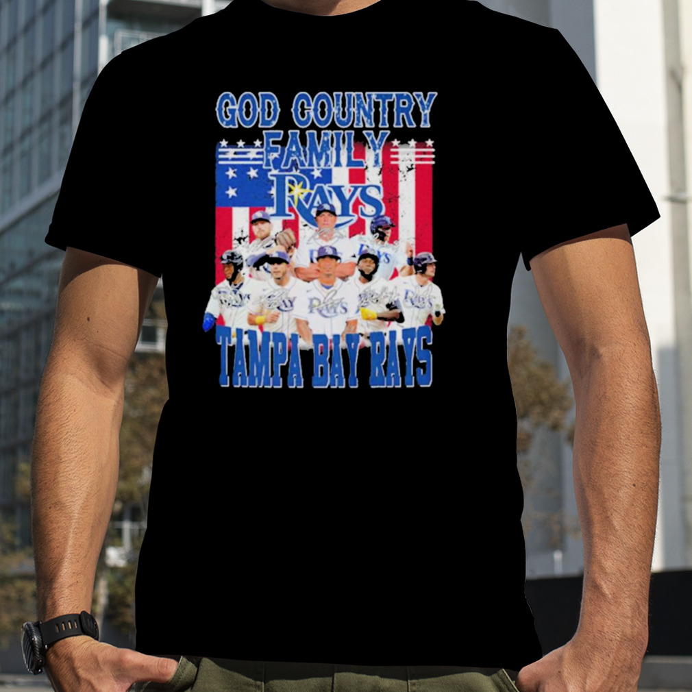 God Country family Tampa Bay Rays signatures shirt