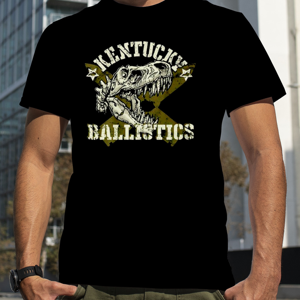 T-Rex skull Kentucky ballistics shirt