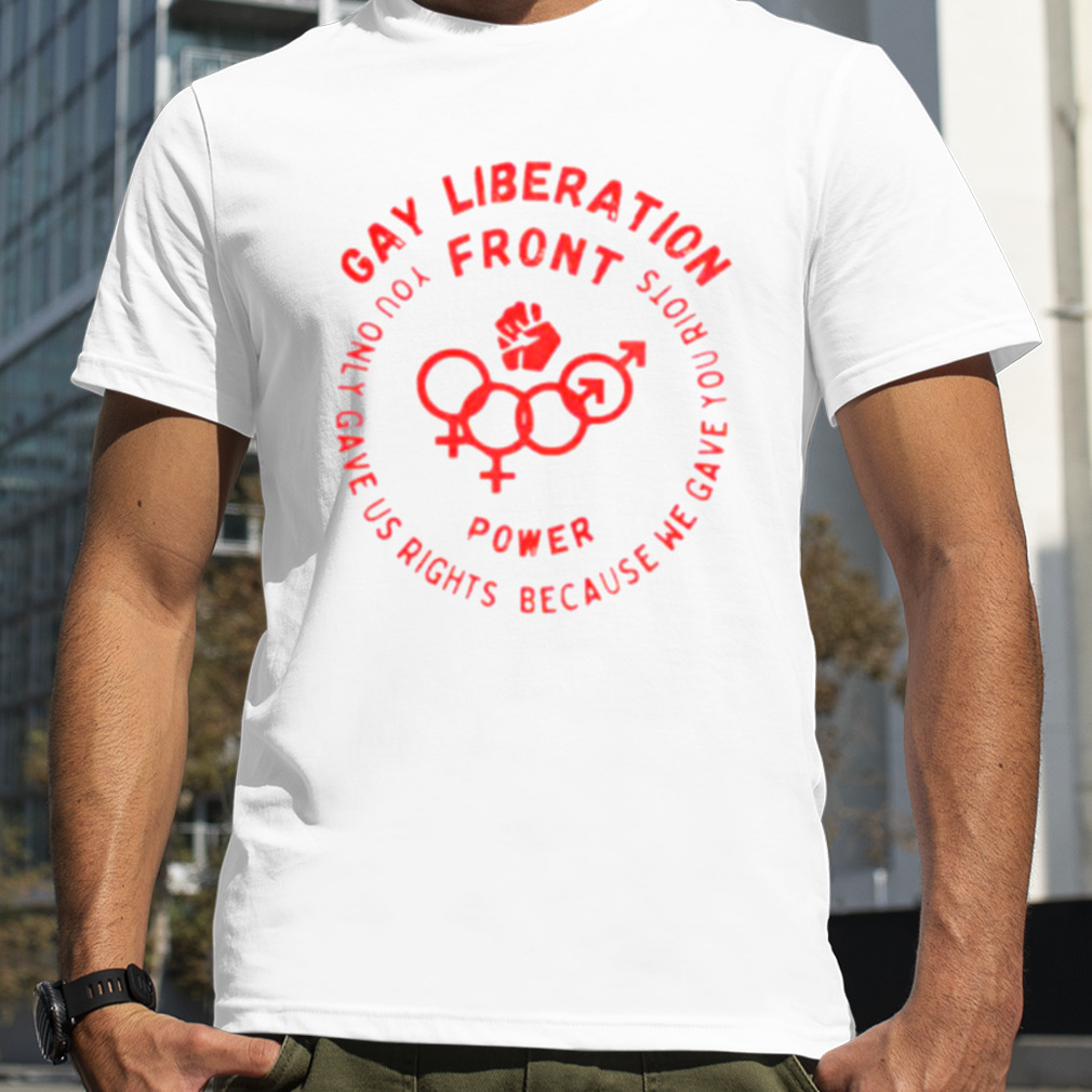 Gay liberation front power shirt