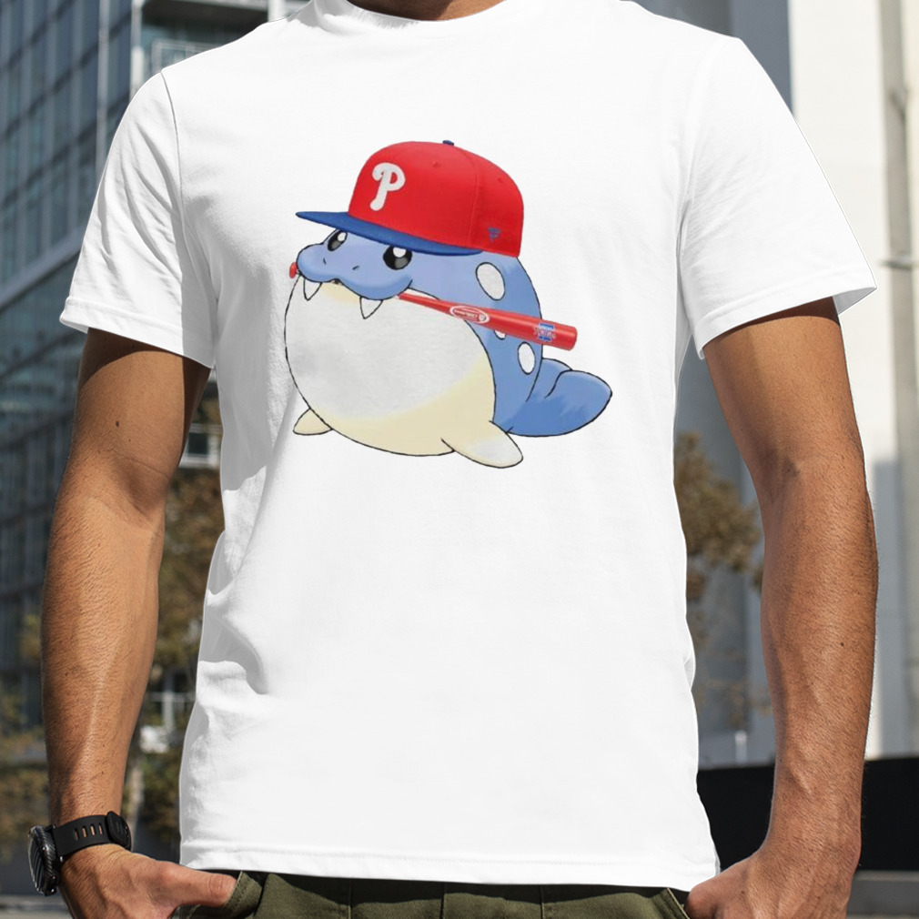 pokemon Spheal Philadelphia Phillies baseball shirt