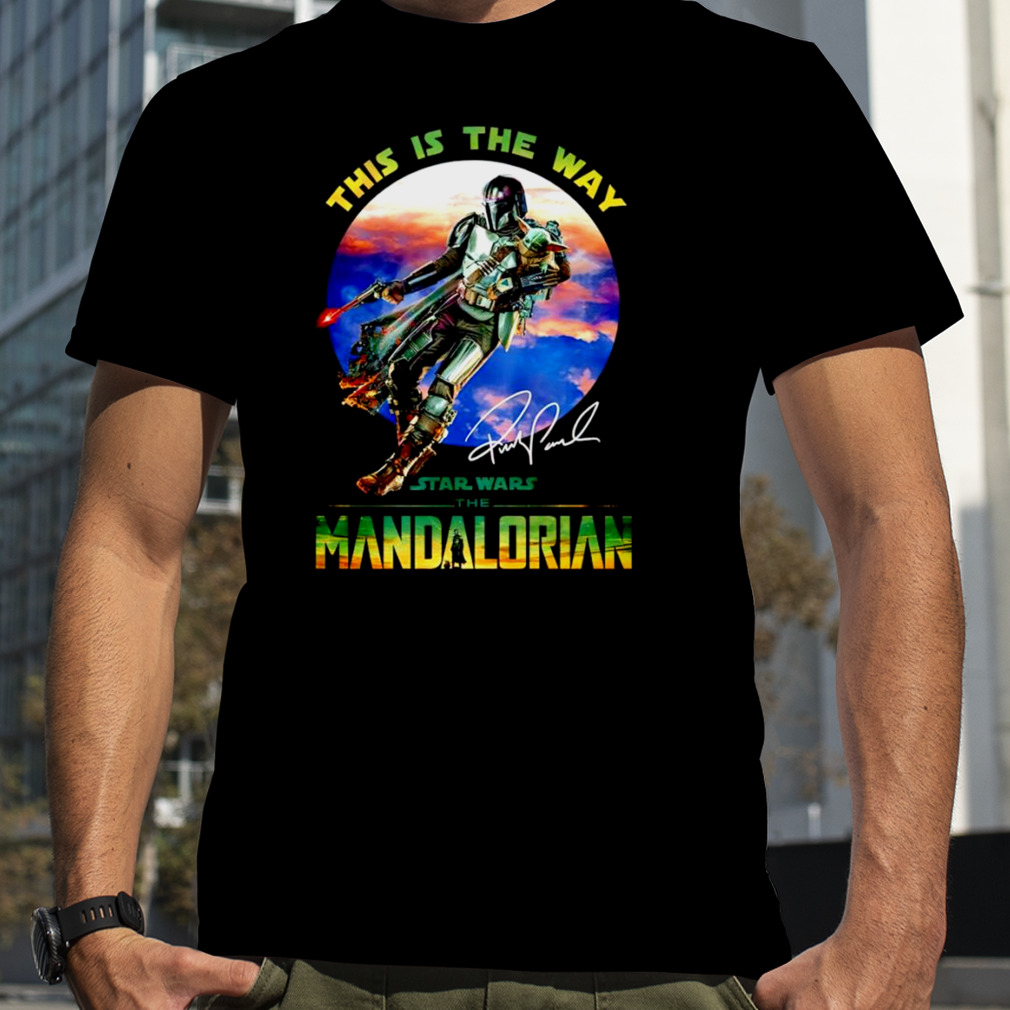 This is a way Star Wars The Mandalorian signature T-shirt