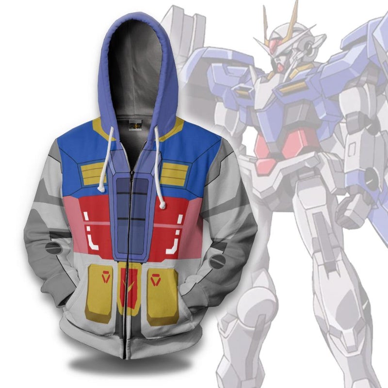 00 Raiser Cosplays Mobile Suit Gundam Custom Hoodie Anime