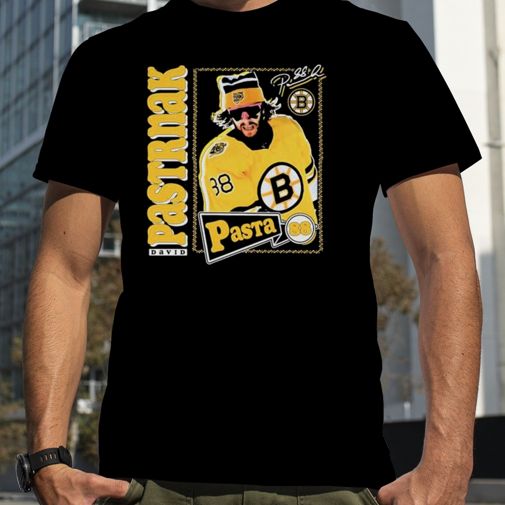 David Pastrnak 88 Boston Bruins signature shirt