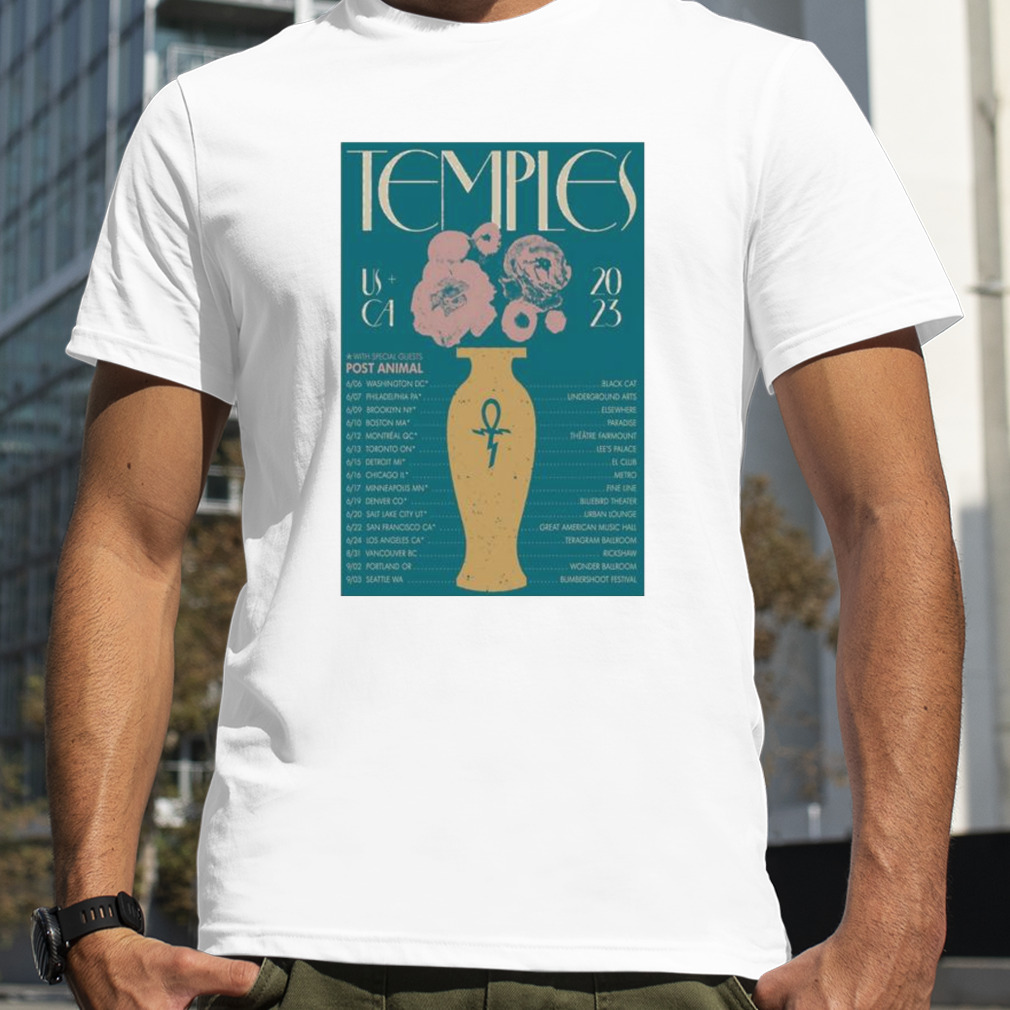 Temples Usa & Canada Exotico Tour 2023 Poster shirt