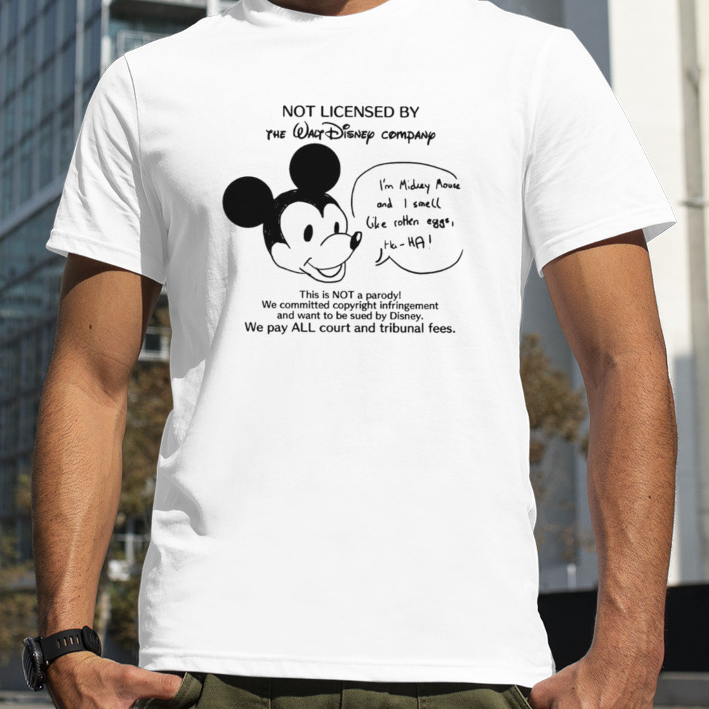 Not licensed by the walt Disney company shirt