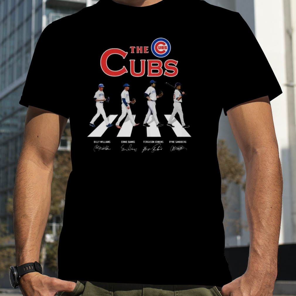 Funny chicago Cubs Ernie Banks and Ryne Sandberg signatures shirt, hoodie,  sweater, long sleeve and tank top