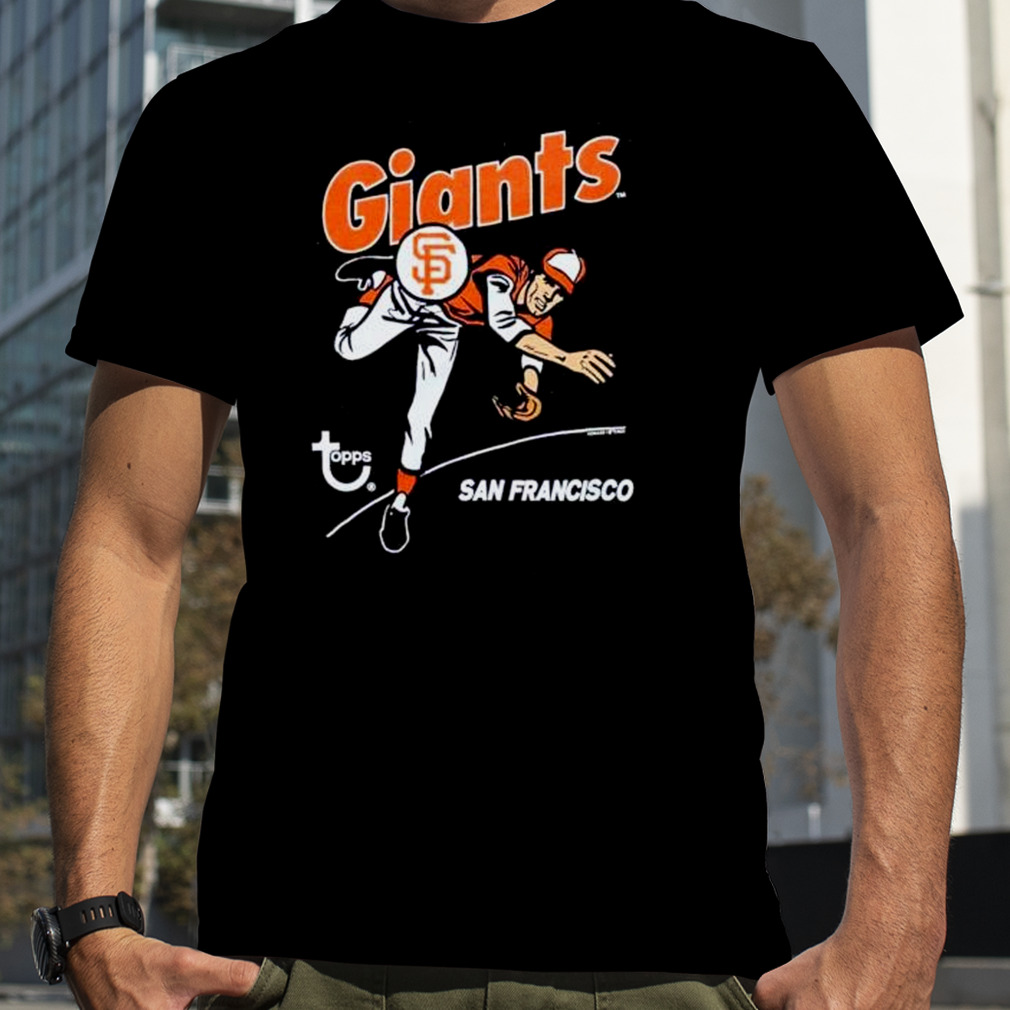 Topps san francisco giants baseball shirt, hoodie, sweater, long