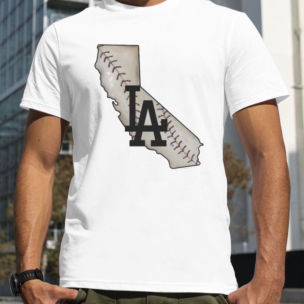 los angeles Dodgers state outline shirt
