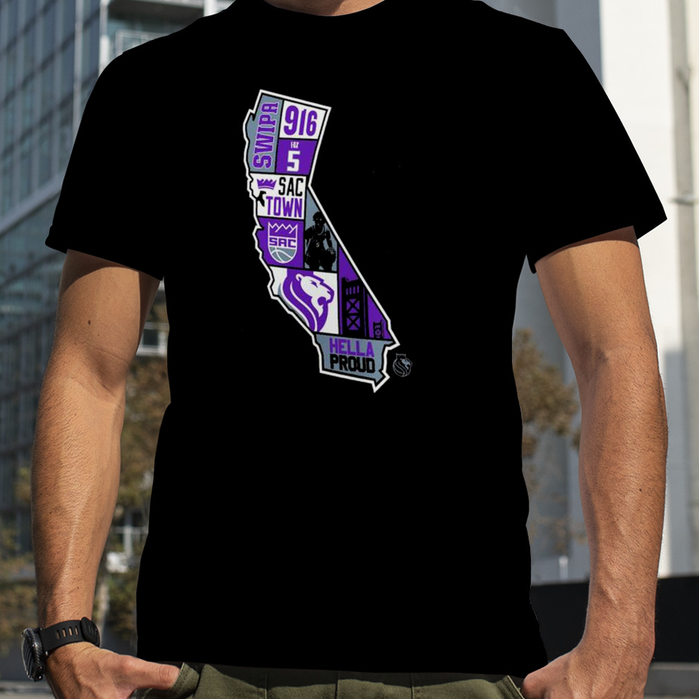 De’Aaron Fox Black Sacramento Kings Player State T-Shirt