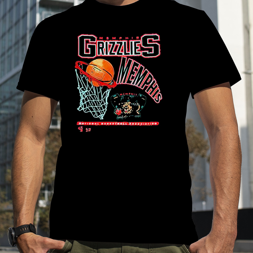 Memphis Grizzlies Vintage Hoop NBA T Shirt - Limotees