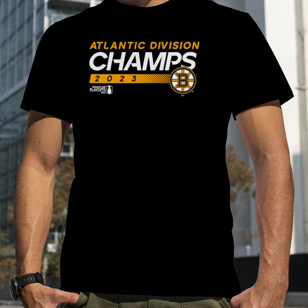 Men’s Branded Boston Bruins 2023 Atlantic Division Champions T-Shirt