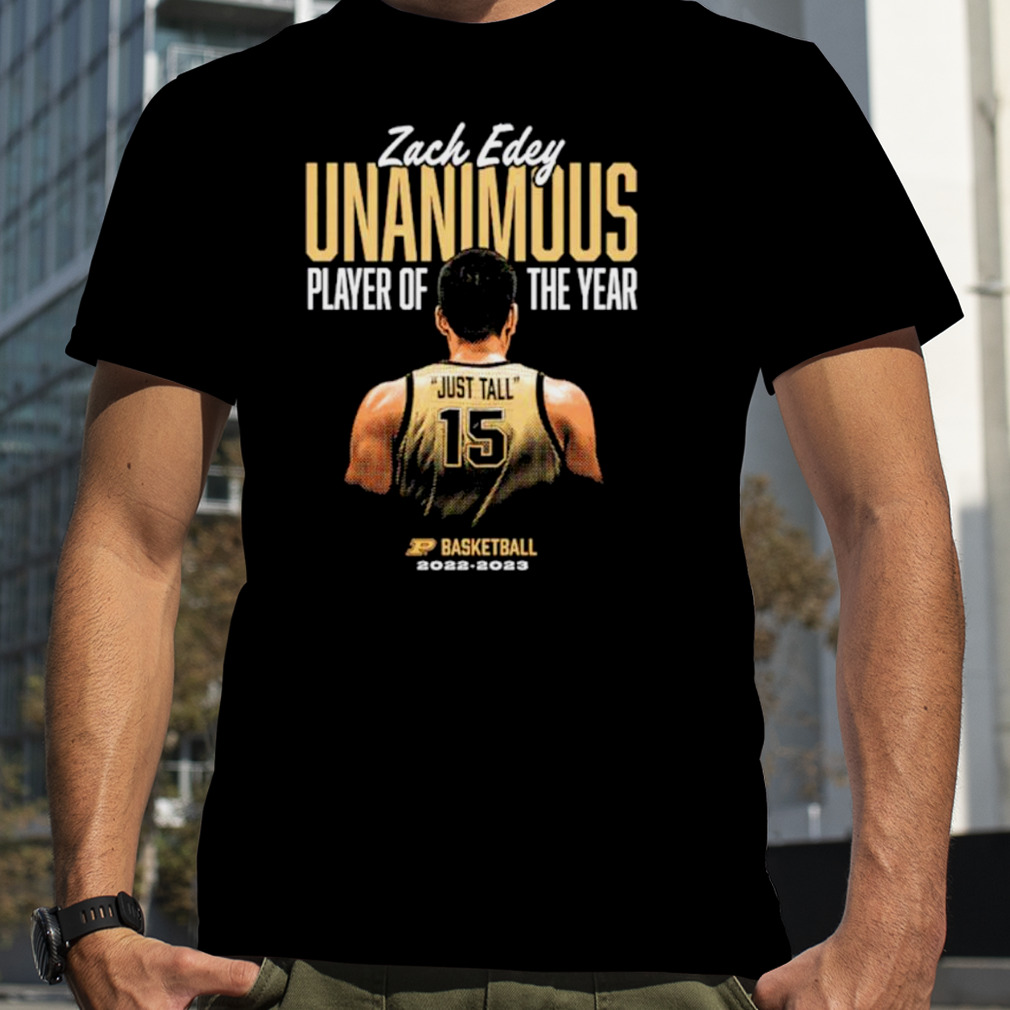 The Purdue Zach edey player of the year shirt