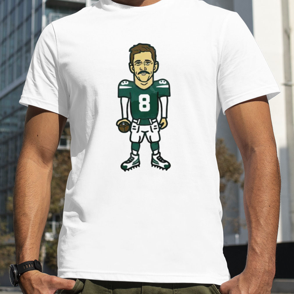 Aaron Rodgers 8 Cartoon New York Jets Shirt