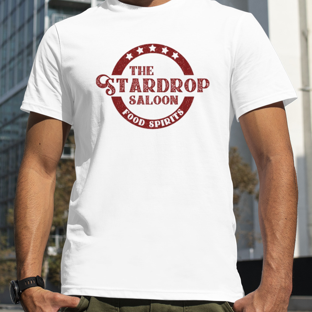 The Stardrop Saloon Pub Logo Stardew Valley Burgundy Logo sdhirt