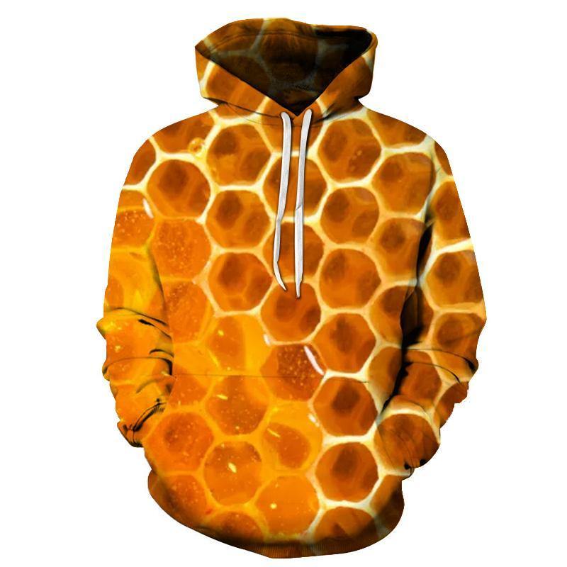3D ''September'' Honeycomb - Hoodie, Sweatshirt, Pullover