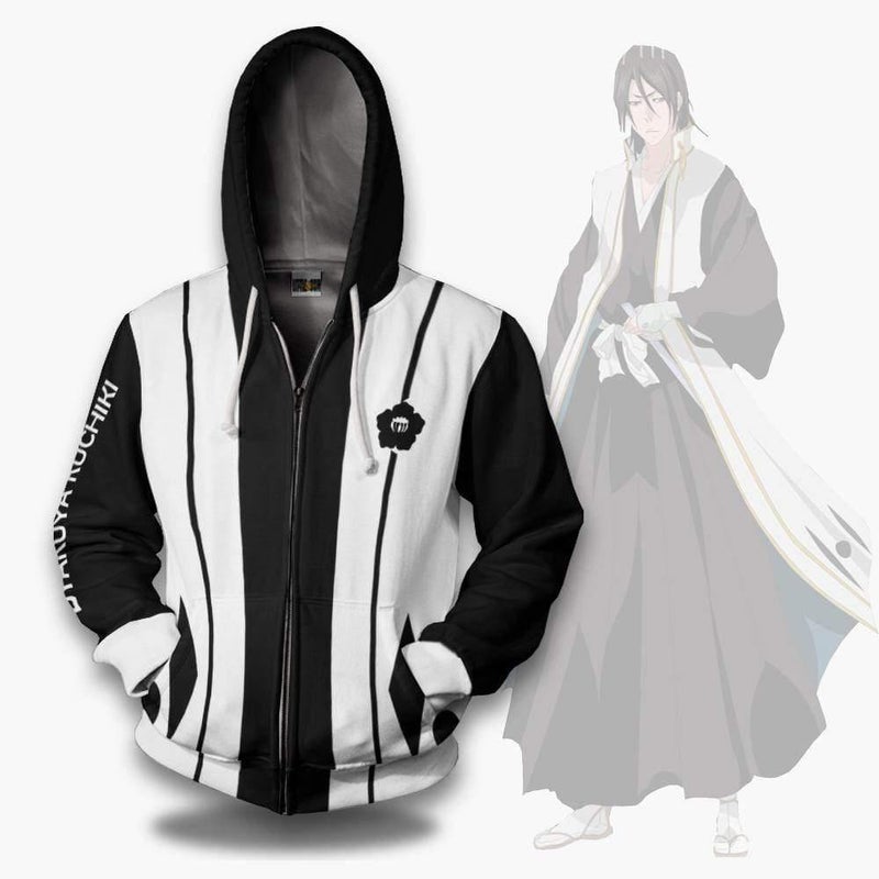 Bleach Hoodie Byakuya Kuchiki Sixth Division Custom Anime Cosplay