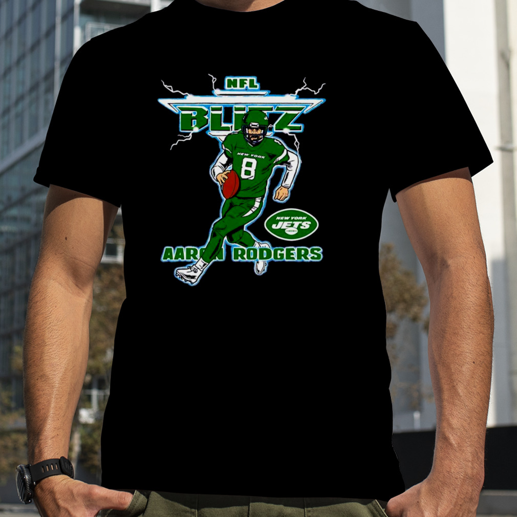 Aaron Rodgers NFL New York Jets blitz shirt
