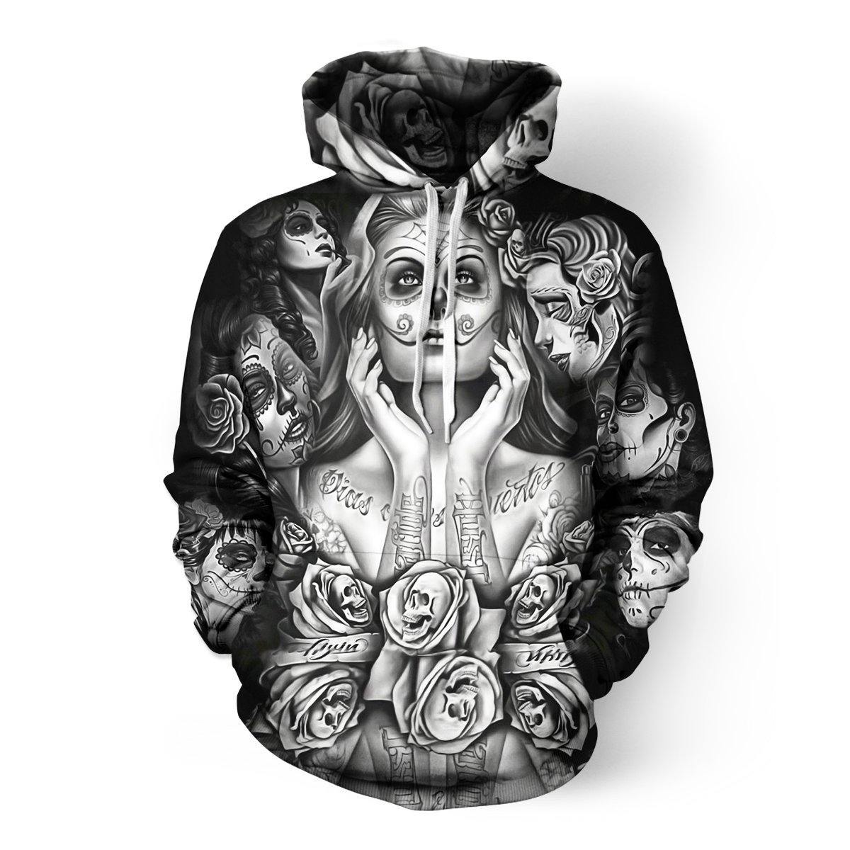 Day Of The Dead Women 3D Hoodie