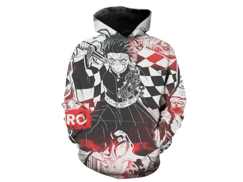 Demon Slayer Hoodie 3D Tanjiro