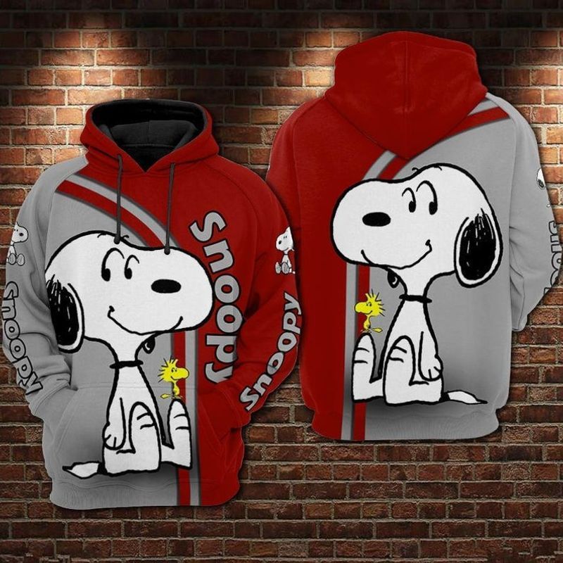 Disney Snoopy Cute Lover 3d Zip Hoodie