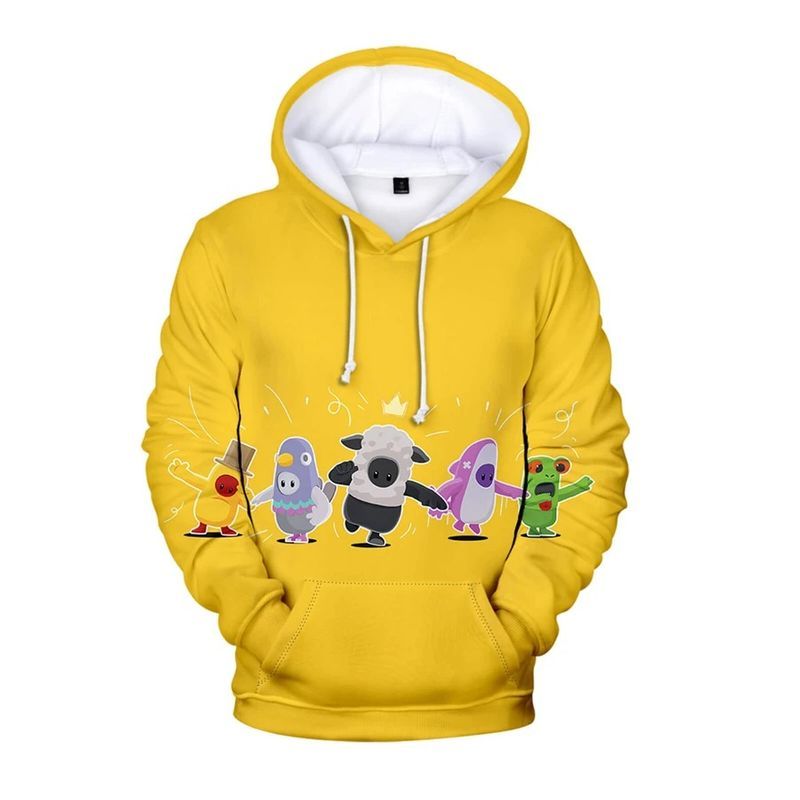 Fall Guys Over Print 3d Zip 4 Hoodie