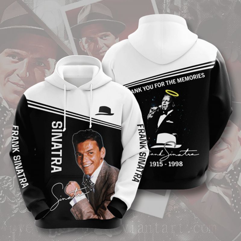 Frank Sinatra Thank You For The Memories 1915 1998 3d Hoodie
