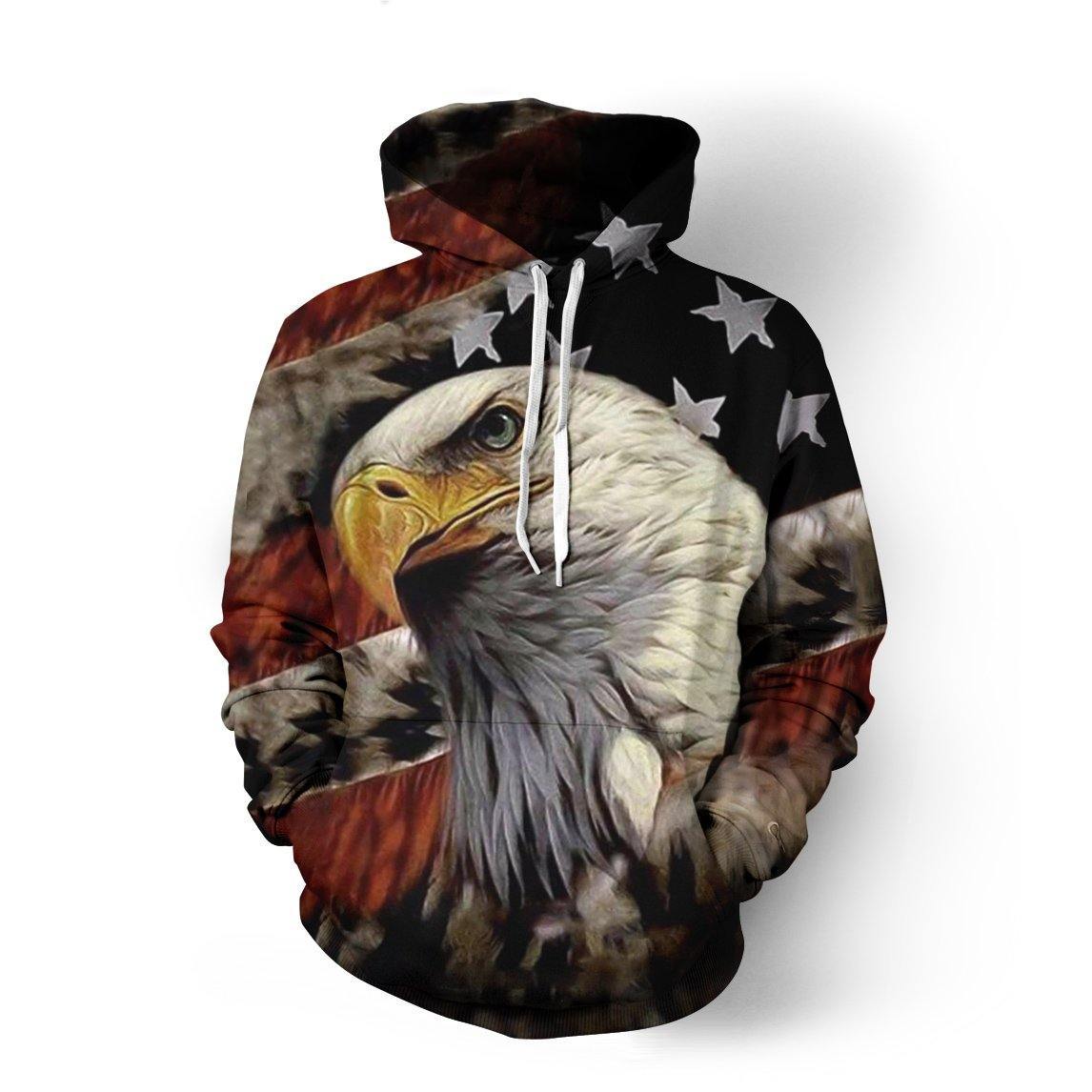 Exclusive Eagle Usa Flag 3D SweatshirtHoodie